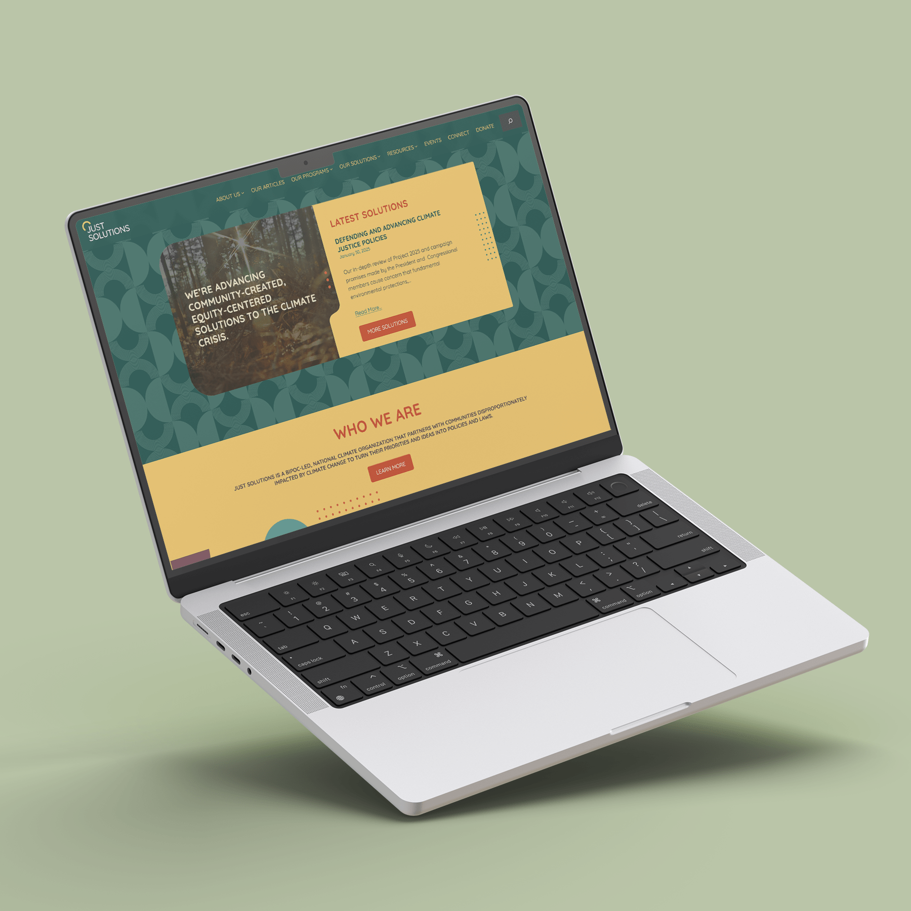 Just Solutions Website Redesign